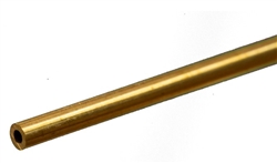 K&S METAL PRODUCTS ... ROUND BRASS TUBE 1/8"X12"  .029 WALL (1)