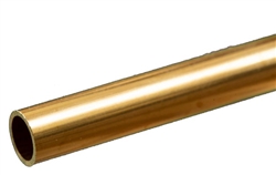K&S METAL PRODUCTS ... ROUND BRASS TUBE 5/16"X12"  .029 WALL (1)
