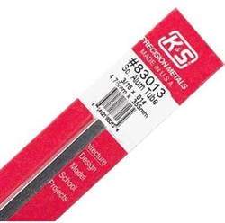 K&S METAL PRODUCTS ... SQUARE ALUMINUM TUBE 3/16"X12"  .014 WALL (1)
