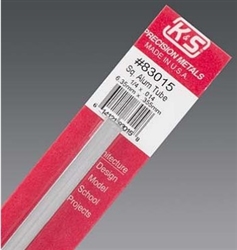 K&S METAL PRODUCTS ... SQUARE ALUMINUM TUBE 1/4"X12"  .014 WALL (1)
