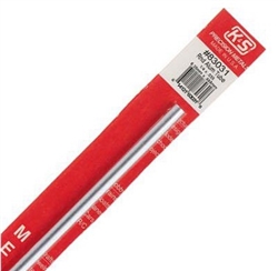 K&S METAL PRODUCTS ... ROUND ALUMINUM TUBE 1/4"X12"  .035 WALL (1)