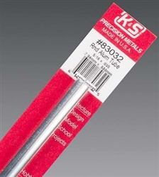 K&S METAL PRODUCTS ... ROUND ALUMINUM TUBE 5/16"X12" .035 WALL (1)