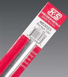 K&S METAL PRODUCTS ... RND ALUM TUBE 3/8 X 12" .035