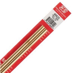 K&S METAL PRODUCTS ... ROUND BRASS TUBE 7MM X 300MM .45MM WALL (2)
