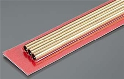 K&S METAL PRODUCTS ... ROUND BRASS TUBE 5MM X 300MM  .225MM WALL (3)