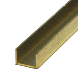 K&S METAL PRODUCTS ... BRASS CHANNEL 3/16"X12"  (1)
