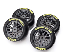 LOSI ... GOODYEAR EAGLE MOUNTED TIRES, MEDIUM (4): NG