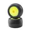 LOSI ... DIRECTIONAL TIRES,FRONT,MOUNTED,YELLOW: MINI-T 2.0