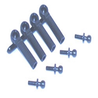 LOSI A6006... BALL STUDS W/ENDS, 4-40x1/4