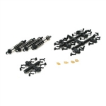 LOSI B1039... DAMPER SET, ASSEMBLED (4): MIN