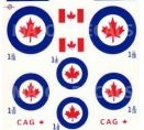 MAJOR DECALS 3008WT... CANADIAN 1/24 SCALE