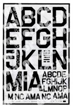 MAJOR DECALS T... LETTERS 4" A-N WHITE W/T