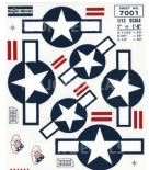 MAJOR DECALS ... U.S. STARS & BARS WWII 1/12 PS