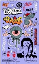 MATHO MODELS ... GRAFFITI DECALS SET 2