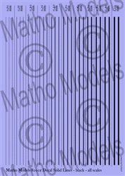 MATHO MODELS ... DECAL BLACK SOLID LINES MULTI SCALE