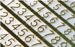 MATHO MODELS ... PHOTO ETCHED NUMBERS: 4MM - 5MM