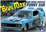 MPC ... BLUE MAX LONG NOSE MUSTANG FUNNY CAR 1/25