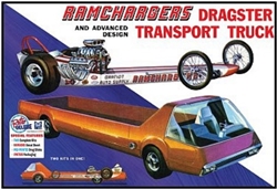 MPC ... RAMCHARGERS DRAGSTER & TRANSPORTER TRUCK 1/25