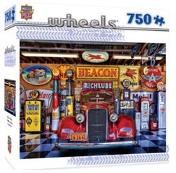 MASTER PIECE PUZZLE ... WHEELS AT YOUR SERVICE CLASSIC CAR PUZZLE (750PC)