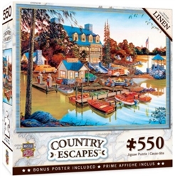 MASTER PIECE PUZZLE ... PEACEFUL EASY EVENING AT OLD TIME MARINA PUZZLE (550PC)