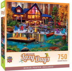 MASTER PIECE PUZZLE ... PUZZLE LAZY DAYS: CABIN IN THE COVE 750PC