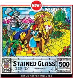 MASTER PIECE PUZZLE ... PUZZLE STAINED GLASS WIZARD OF OZ 500PC