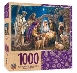 MASTER PIECE PUZZLE ... CHRISTMAS A CHILD IS BORN NATIVITY 1000PCS