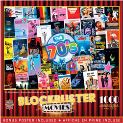MASTER PIECE PUZZLE ... BLOCKBUSTER MOVIES: 1970S COLLAGE PUZZLE (1000PC)