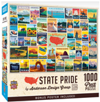 MASTER PIECE PUZZLE ... PUZZLE STATE PRIDE VINTAGE COLLAGE POSTER 1000PCS