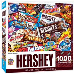 MASTER PIECE PUZZLE ... PUZZLE HERSHEY EXPLOSION CANDY COLLAGE 1000PCS