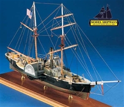 MODEL SHIPWAYS ... HARRIET LANE STEAM PADDEL GUN BOAT