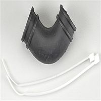 OFNA RACING 10021... FILTER TUBE 90deg BLK 1/8