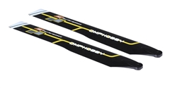 OHIO MODEL PRODUCTS Y... M2 EVO HELICOPTER PARTS MAIN BLADES - YELLOW