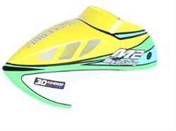 OHIO MODEL PRODUCTS ... M2 V3 RC Helicopter Parts Canopy Set VIPER YELLOW