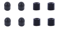 OHIO MODEL PRODUCTS ... CANOPY SUPPORT RUBBER CAP-SHORT AND SPACER M5 M6 RC HELICOPT