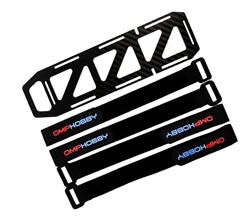 OHIO MODEL PRODUCTS ... M5 RC HELICOPTER PARTS BATTERY TRAY WITH STRAPS