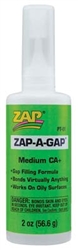 PACER GLUES ... CA+ ZAP A GAP 2 oz.