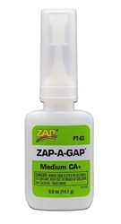 PACER GLUES ... CA+ ZAP A GAP 1/2 oz.