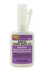 PACER GLUES ... ZAP-O FOAM SAFE CA GLUE .7 OZ