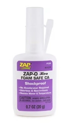 PACER GLUES ... ZAP-O XTRA FOAM SAFE CA GLUE .7 OZ