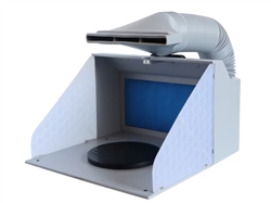PAASCHE ... HOBBY SPRAY BOOTH W/2-EXHAUST FANS & EXH DUCT ADAPTER