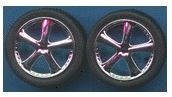 PEGASUS ... BELAGIOS CHROME RIMS W/TIRES (4) 1/24-1/25