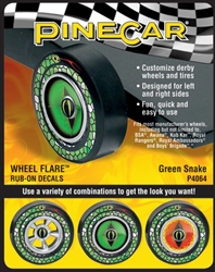 PINE CAR ... GREEN SNAKE WHEEL FLARE