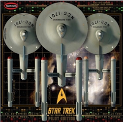 POLAR LIGHTS ... STAR TREK TOS U.S.S. ENTERPRISE W/PILOT PARTS