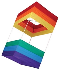 PREMIER KITES & DESIGNS ... RAINBOW BOX NYLON KITE 40"X20"