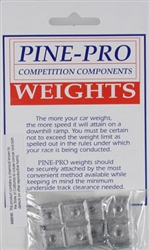 PINE-PRO CARS ... SQUARE WEIGHT