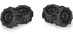 PRO-LINE ... 1/18 DUMONT F/R TIRES MTD 12MM BLACK RAID (4)GRANITE GROM