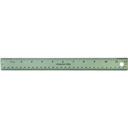 PROP SHOP HOBBIES ... STAINLESS STEEL RULE STD & METRIC 12" 30cm