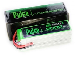 PULSE BATTERY ... LIPO 6000MAH 6-CELL 22.2V 35C