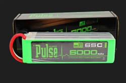 PULSE BATTERY ... LIPO 5000MAH 6-CELL 22.2V 65C